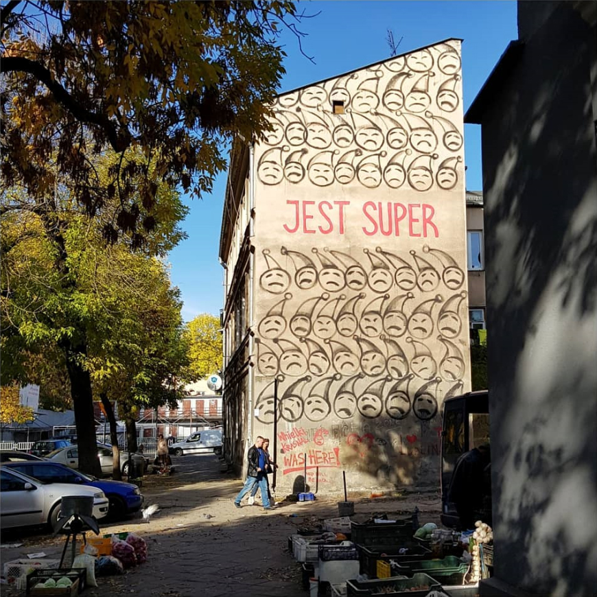 Lublin, ul.Targowa 5, mural The Krasnals