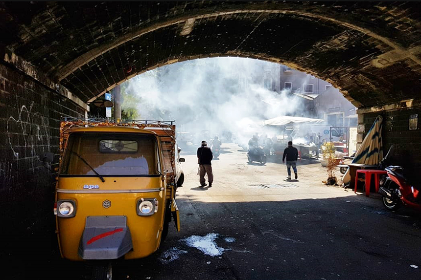 Sycylijskie jedzenie uliczne w Katanii 