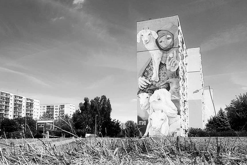 INTI Jeden z największych murali w Polsce znajduje się w Łodzi