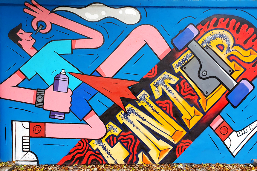 Graffiti na Służewcu w Warszawie