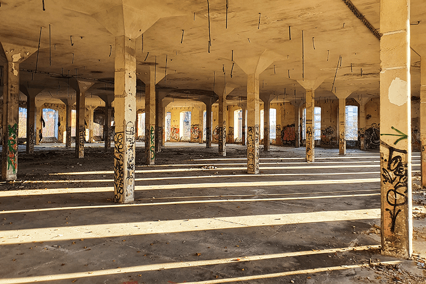 Opuszczona fabryka w Łodzi