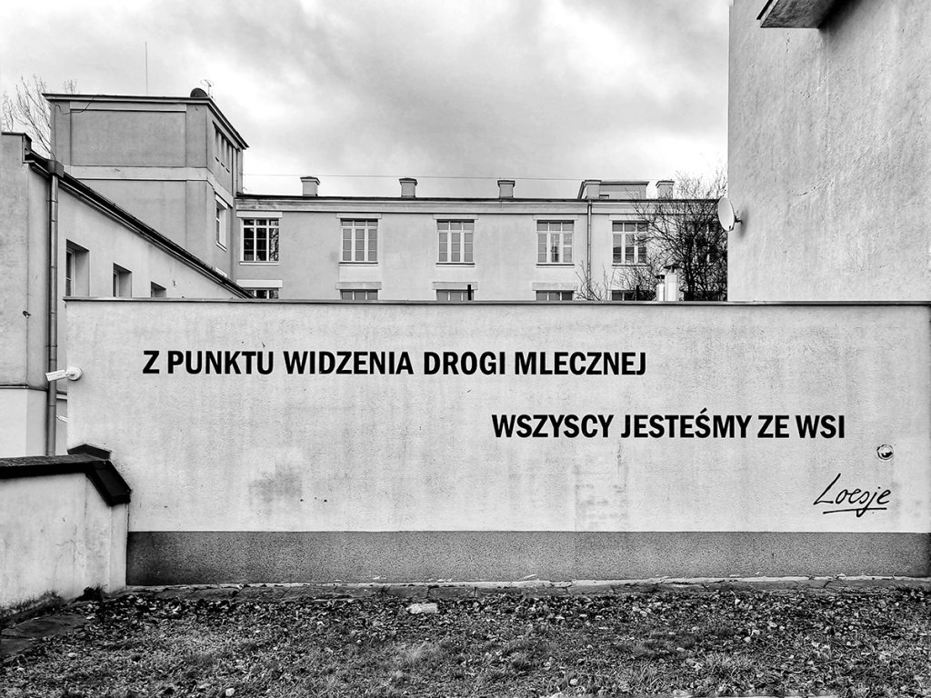 Loesje Z punktu widzenia drogi mlecznej wszyscy jesteśmy ze wsi