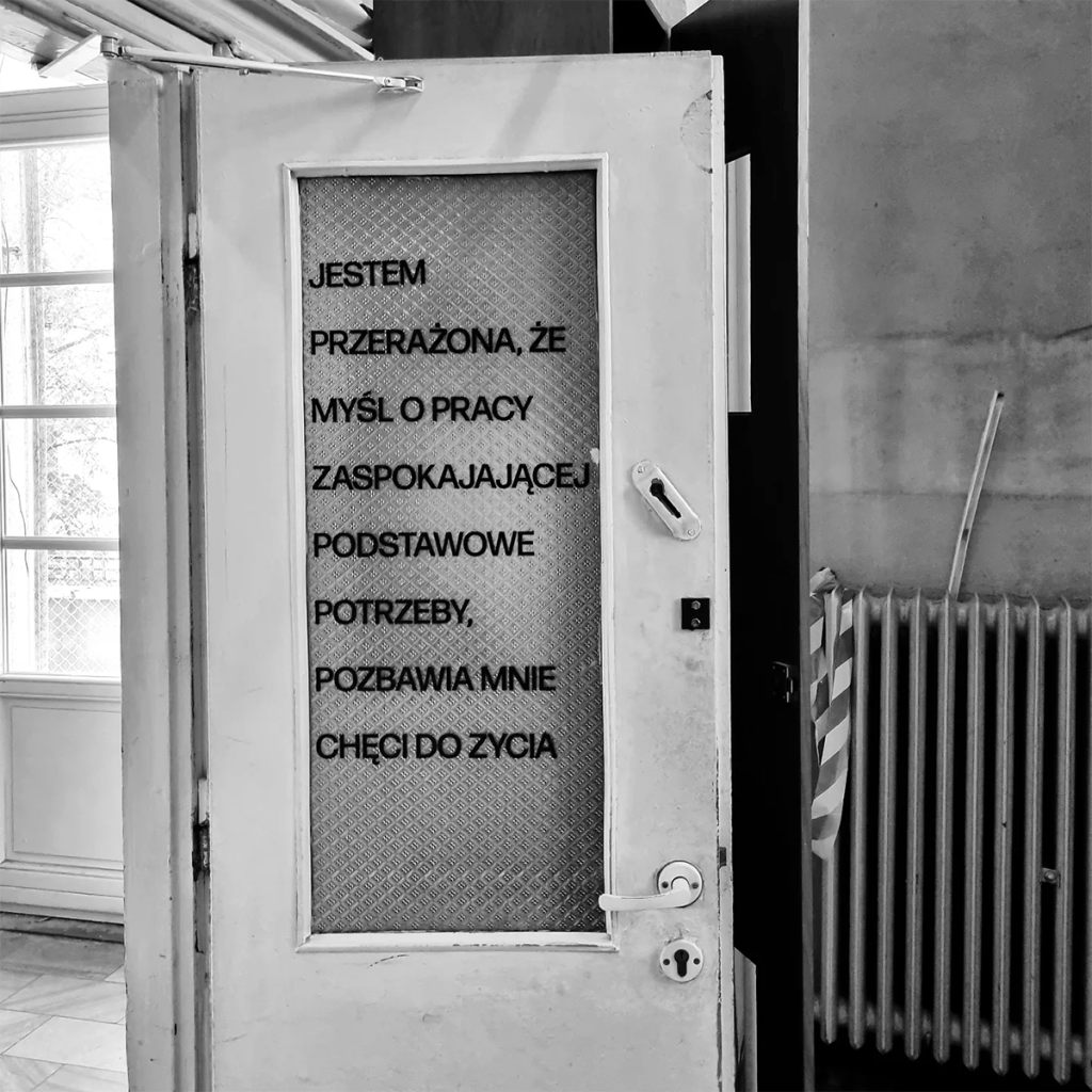 Jestem przerażona, że myśl o pracy zaspokajającej podstawowe potrzeby, pozbawia mnie chęci do życia 