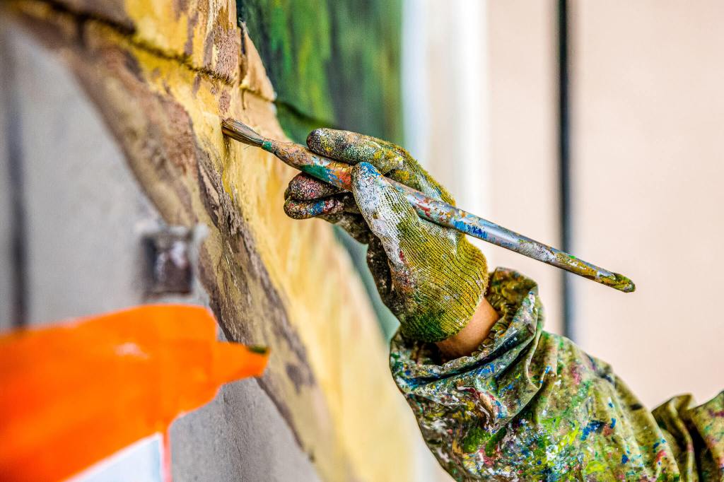 Tworzenie murali oczyszczających powietrze