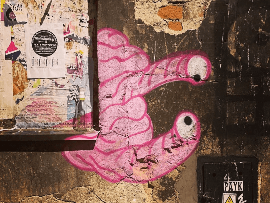 Różowe stworki na Pradze