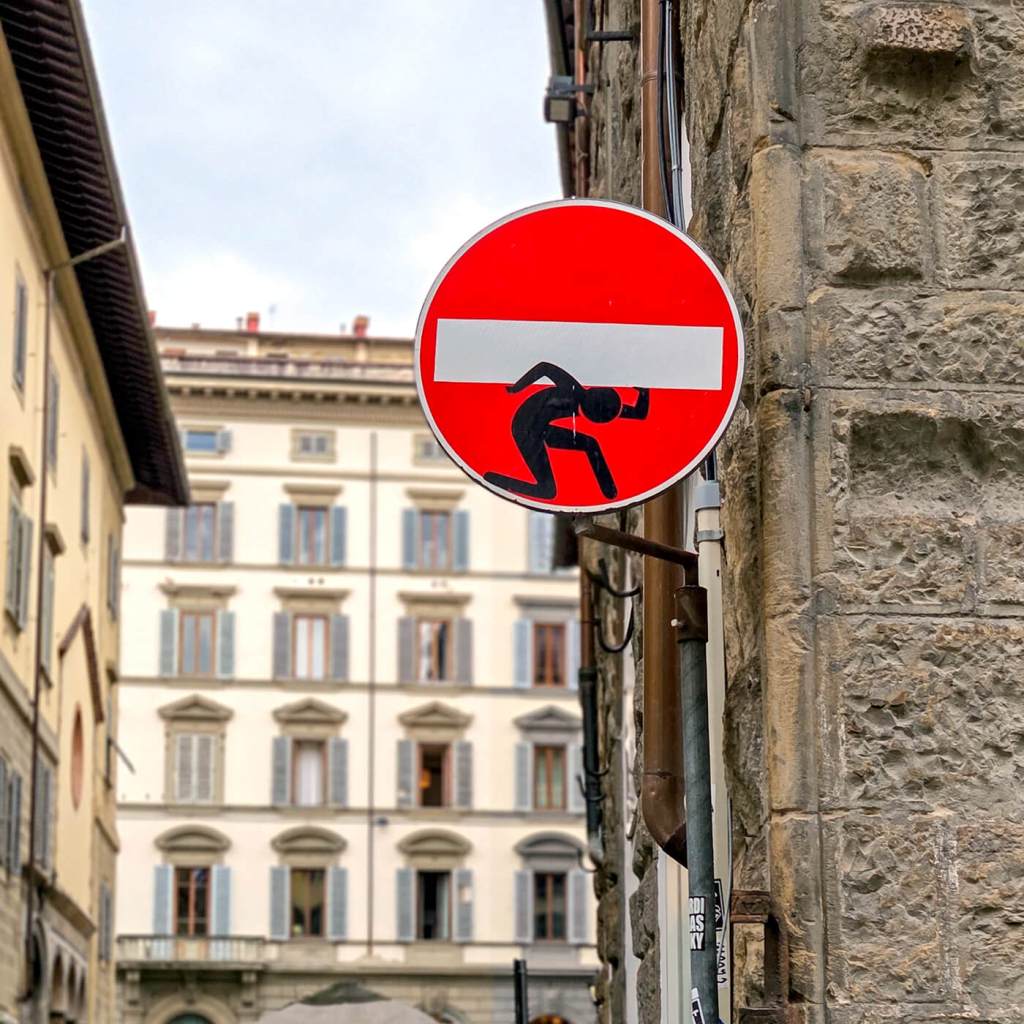 Clet Abraham we Florencji 