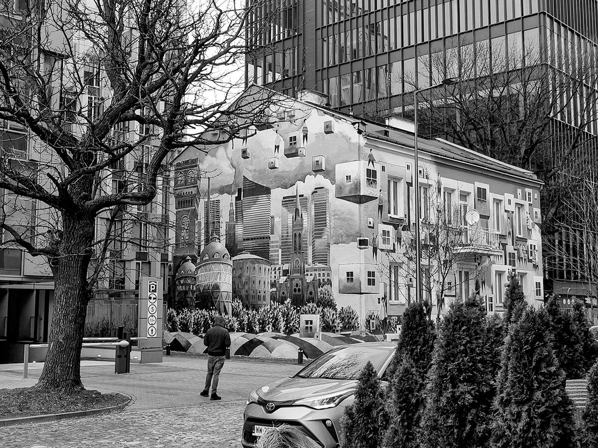 Street art w Warszawie – mural Tytusa Brzozowskiego na Woli przy ulicy Wschowskiej